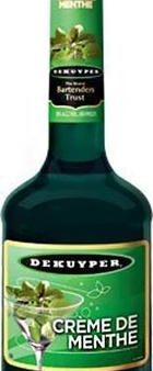 Dekuyper Liqueur Creme de Menthe Green Hot on Sale