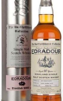 Edradour Scotch Single Malt 10 Year Unchillfiltered Bottled By Signatory 2002 Discount