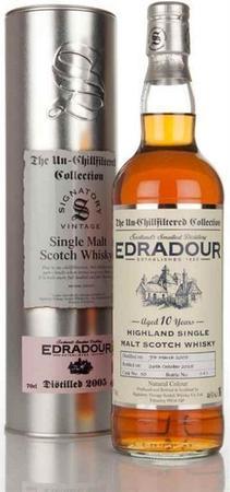 Edradour Scotch Single Malt 10 Year Unchillfiltered Bottled By Signatory 2002 Discount