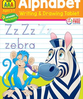 School Zone Alphabet Writing & Drawing Tablet Workbook on Sale