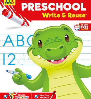 School Zone Preschool Write & Reuse Workbook For Sale