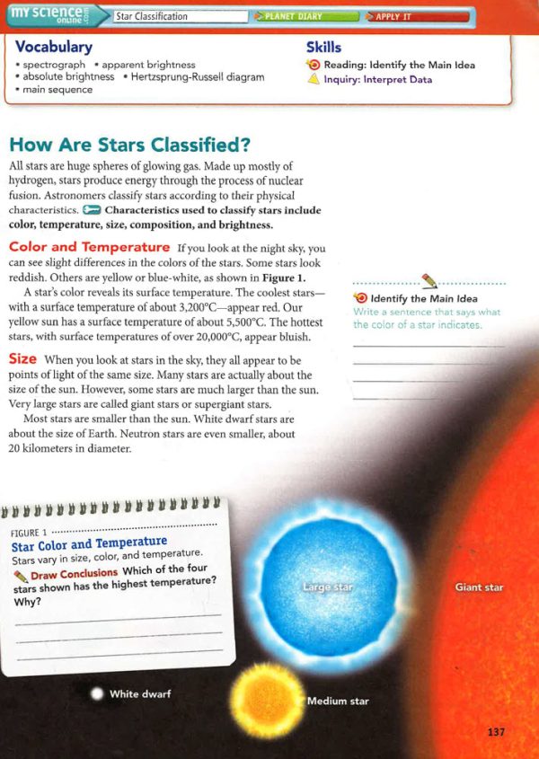 Middle Grade Science 2011 Astronomy And Space: Student Edition Discount